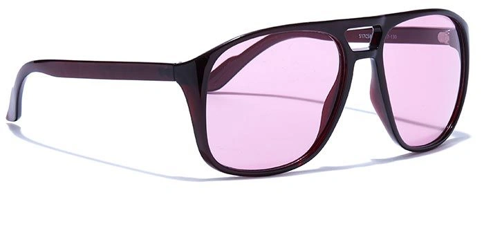 JRS by Coolwinks S17C5829 Purple Tinted Retro Square Sunglasses for Men and Women-PURPLE-2