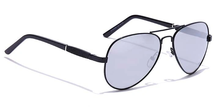 JRS by Coolwinks S10A5980 Silver Mirror Pilot Sunglasses for Men and Women-SILVER-2