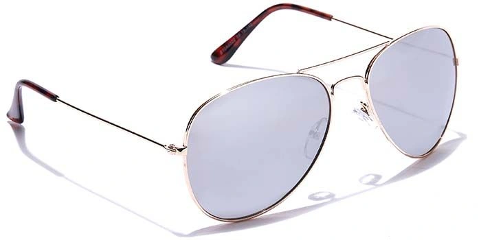 JRS by Coolwinks S10A6022 Silver Mirror Pilot Sunglasses for Men and Women-SILVER-2