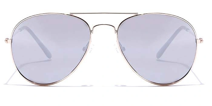 JRS by Coolwinks S10B5678 Silver Mirror Pilot Sunglasses for Men and Women-