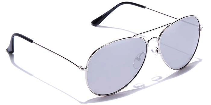 JRS by Coolwinks S10B5896 Silver Mirror Pilot Sunglasses for Men and Women-SILVER-2