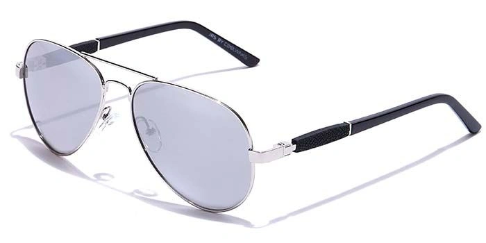 JRS by Coolwinks S10B5980 Silver Mirror Pilot Sunglasses for Men and Women-SILVER-1