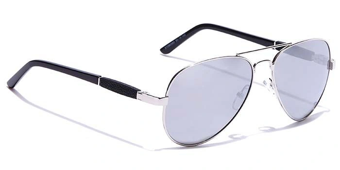 JRS by Coolwinks S10B5980 Silver Mirror Pilot Sunglasses for Men and Women-SILVER-2