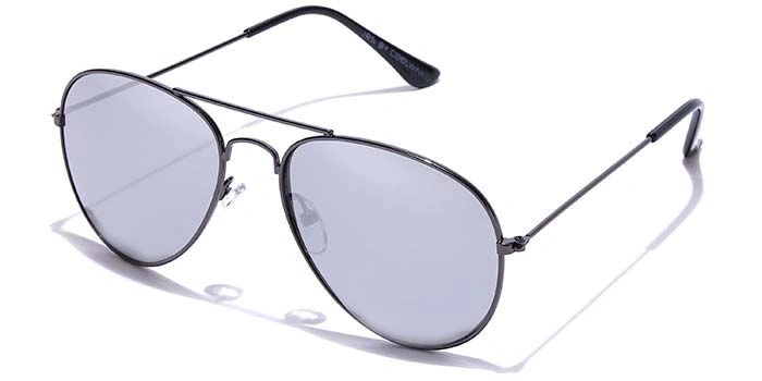 JRS by Coolwinks S10C5678 Silver Mirror Pilot Sunglasses for Men and Women-SILVER-1