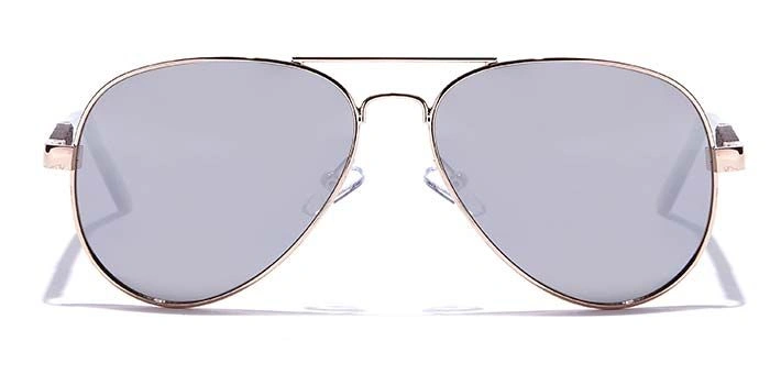 JRS by Coolwinks S10C5980 Silver Mirror Pilot Sunglasses for Men and Women-