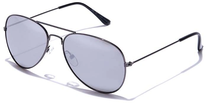 JRS by Coolwinks S10C6022 Silver Mirror Pilot Sunglasses for Men and Women-SILVER-1