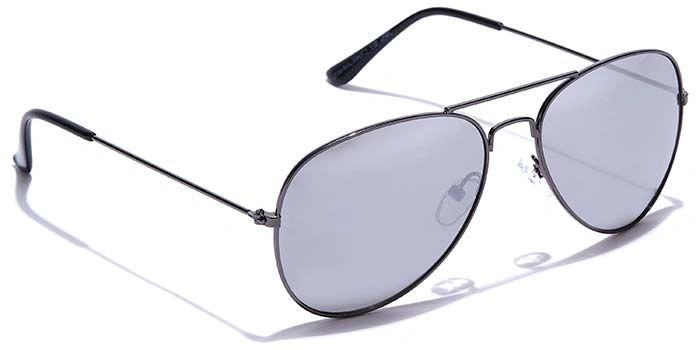 JRS by Coolwinks S10C6022 Silver Mirror Pilot Sunglasses for Men and Women-SILVER-2