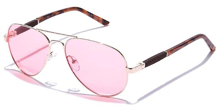 JRS by Coolwinks S33C5975 Wine Tinted Pilot Sunglasses for Men and Women-WINE-1