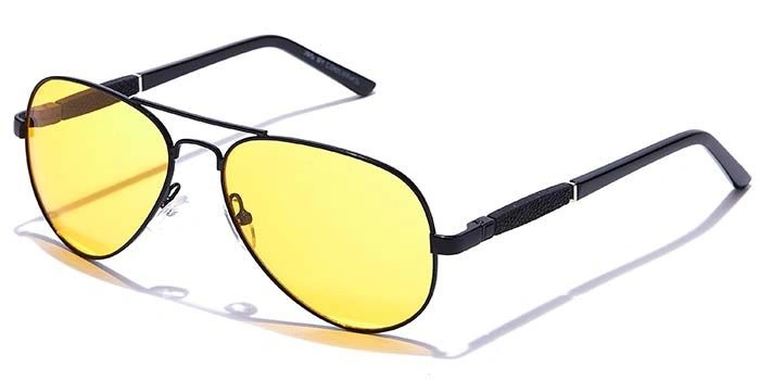 JRS by Coolwinks S59A5974 Yellow Tinted Pilot Sunglasses for Men and Women-YELLOW-1