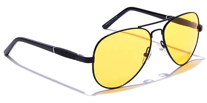 JRS by Coolwinks S59A5974 Yellow Tinted Pilot Sunglasses for Men and Women-YELLOW-2