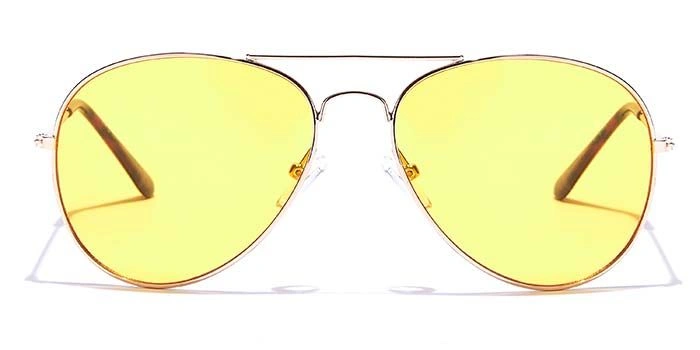 JRS by Coolwinks S59B5672 Yellow Tinted Pilot Sunglasses for Men and Women-