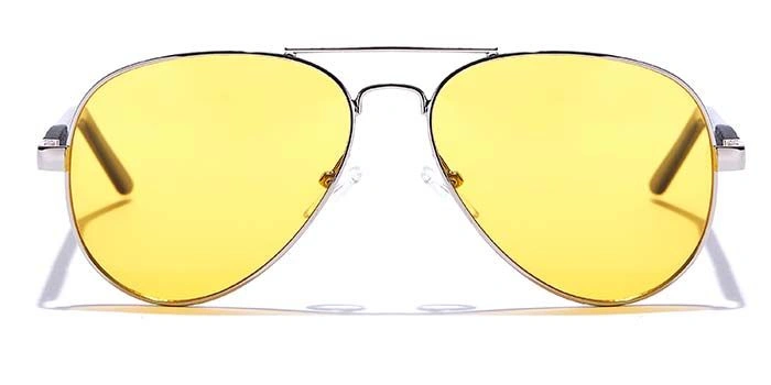 JRS by Coolwinks S59B5974 Yellow Tinted Pilot Sunglasses for Men and Women-