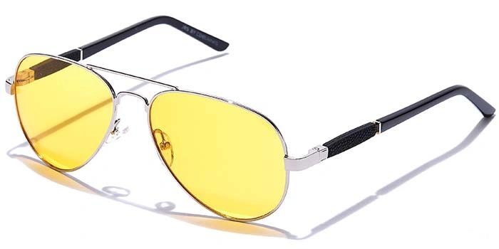 JRS by Coolwinks S59B5974 Yellow Tinted Pilot Sunglasses for Men and Women-YELLOW-1