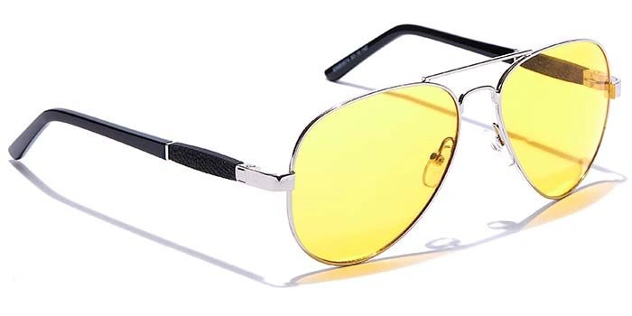 JRS by Coolwinks S59B5974 Yellow Tinted Pilot Sunglasses for Men and Women-YELLOW-2