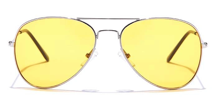 JRS by Coolwinks S59B6016 Yellow Tinted Pilot Sunglasses for Men and Women-