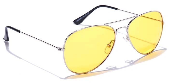 JRS by Coolwinks S59B6016 Yellow Tinted Pilot Sunglasses for Men and Women-YELLOW-2