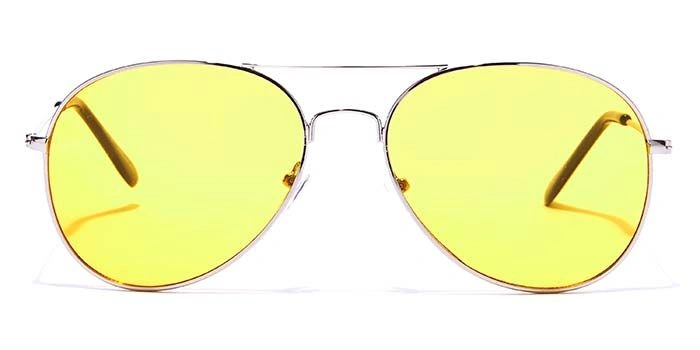 JRS by Coolwinks S59B6037 Yellow Tinted Pilot Sunglasses for Men and Women-