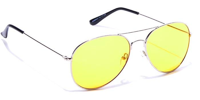 JRS by Coolwinks S59B6037 Yellow Tinted Pilot Sunglasses for Men and Women-YELLOW-2