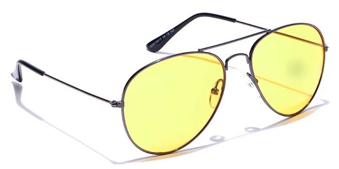 JRS by Coolwinks S59C5672 Yellow Tinted Pilot Sunglasses for Men and Women-YELLOW-2