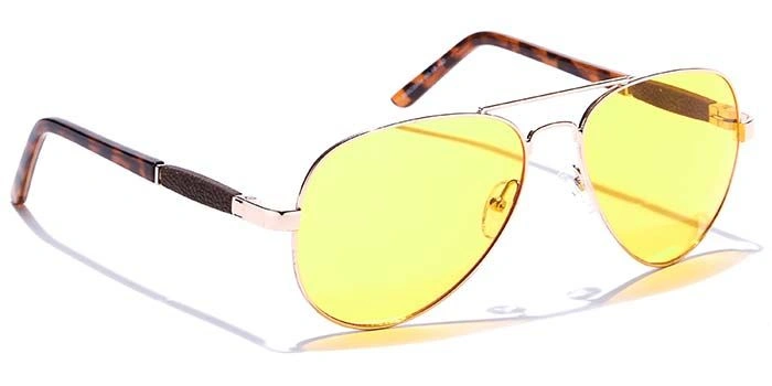 JRS by Coolwinks S59C5974 Yellow Tinted Pilot Sunglasses for Men and Women-YELLOW-2