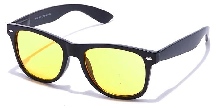 JRS by Coolwinks S59A5791 Yellow Tinted Retro Square Sunglasses for Men and Women-YELLOW-1