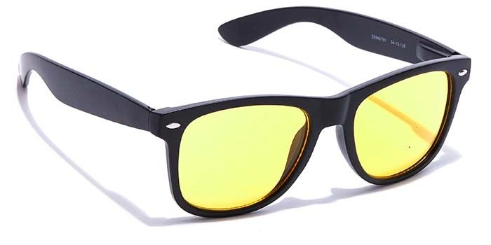 JRS by Coolwinks S59A5791 Yellow Tinted Retro Square Sunglasses for Men and Women-YELLOW-2