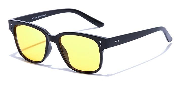 JRS by Coolwinks S59A5869 Yellow Tinted Retro Square Sunglasses for Men and Women-YELLOW-1