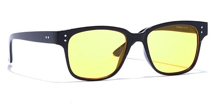 JRS by Coolwinks S59A5869 Yellow Tinted Retro Square Sunglasses for Men and Women-YELLOW-2