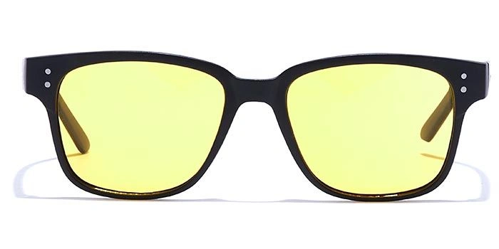 JRS by Coolwinks S59B5869 Yellow Tinted Retro Square Sunglasses for Men and Women-