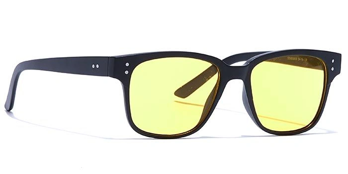 JRS by Coolwinks S59B5869 Yellow Tinted Retro Square Sunglasses for Men and Women-YELLOW-2