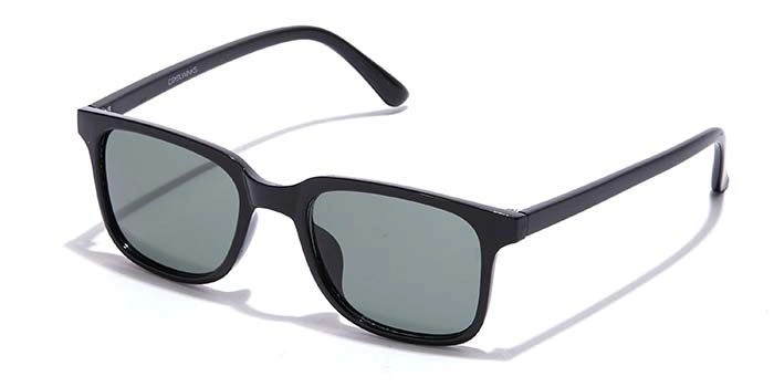 ELITE by Coolwinks S16B5362 Black Tinted Retro Square Sunglasses for Men and Women-BLACK-1