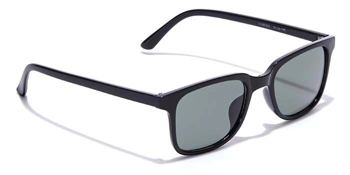 ELITE by Coolwinks S16B5362 Black Tinted Retro Square Sunglasses for Men and Women-BLACK-2