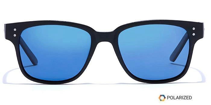 ELITE by Coolwinks S20B5525 Blue Polarized Retro Square Sunglasses for Men and Women-