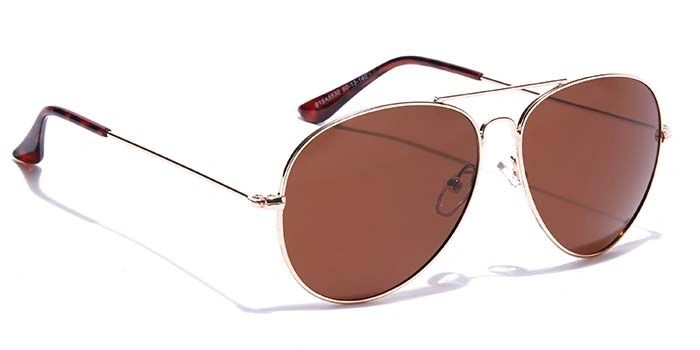 ELITE by Coolwinks S15A5530 Brown Polarized Pilot Sunglasses for Men and Women-BROWN-2