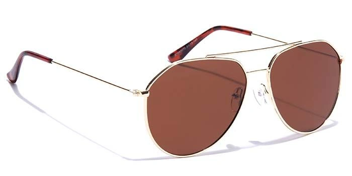 ELITE by Coolwinks S15A5572 Brown Polarized Pilot Sunglasses for Men and Women-BROWN-2