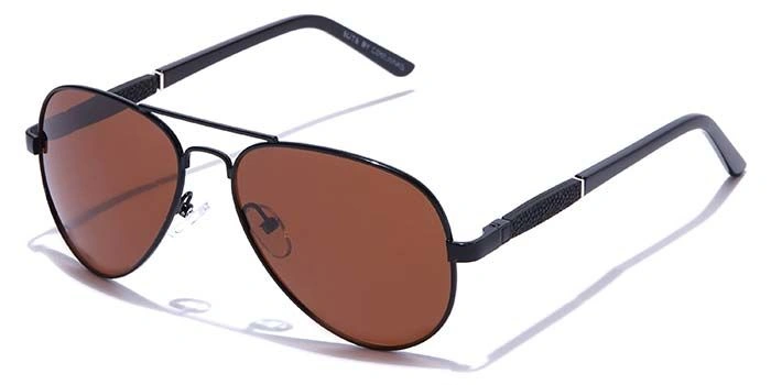 ELITE by Coolwinks S15A5586 Brown Polarized Pilot Sunglasses for Men and Women-BROWN-1