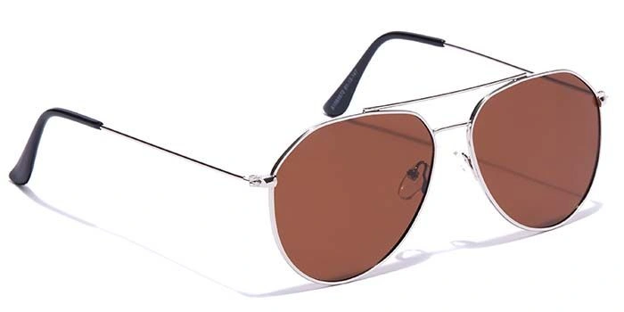 ELITE by Coolwinks S15B5572 Brown Polarized Pilot Sunglasses for Men and Women-BROWN-2