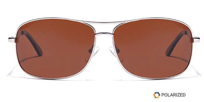 ELITE by Coolwinks S15B5489 Brown Polarized Wraparound Sunglasses for Men and Women-