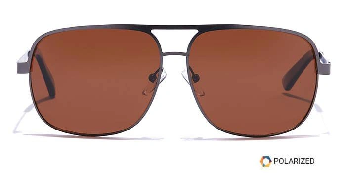 ELITE by Coolwinks S15C5399 Brown Polarized Wraparound Sunglasses for Men and Women-