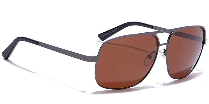 ELITE by Coolwinks S15C5399 Brown Polarized Wraparound Sunglasses for Men and Women-BROWN-2