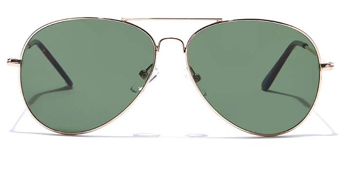 ELITE by Coolwinks S35A5352 Green Tinted Pilot Sunglasses for Men and Women-