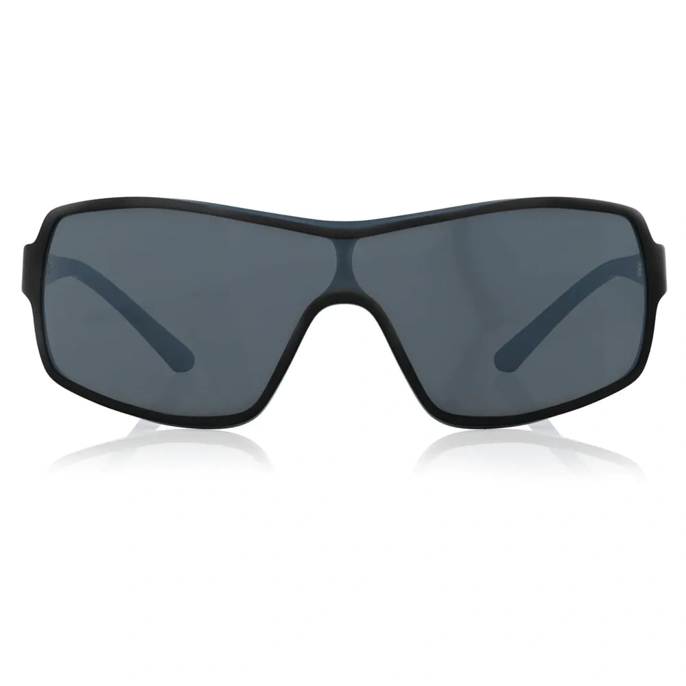 Square Matt Black 100% UV Protected Sunglasses for Guys-