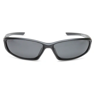 Sporty Matt Black Polarized Sunglasses for Guys