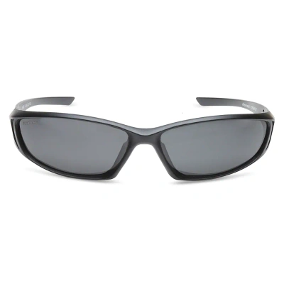 Sporty Matt Black Polarized Sunglasses for Guys