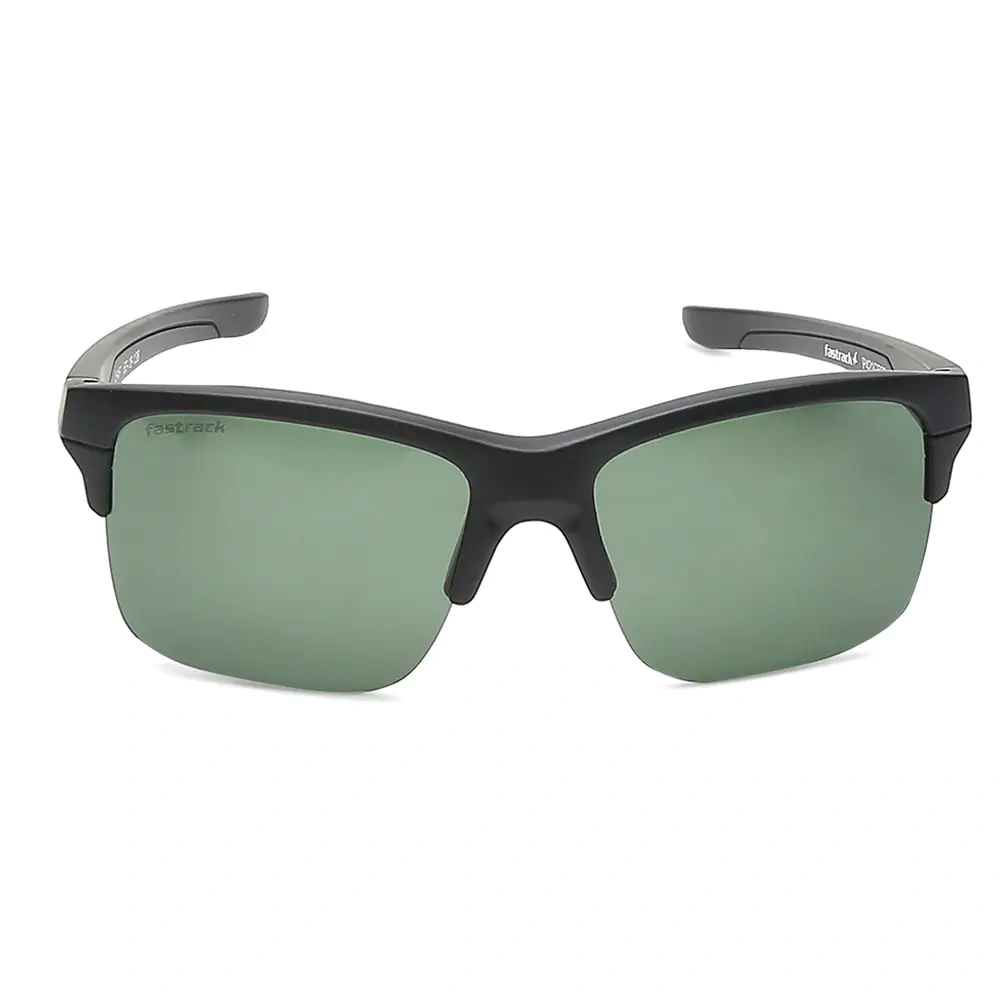 Sporty Matt Green Polarized Sunglasses for Guys-