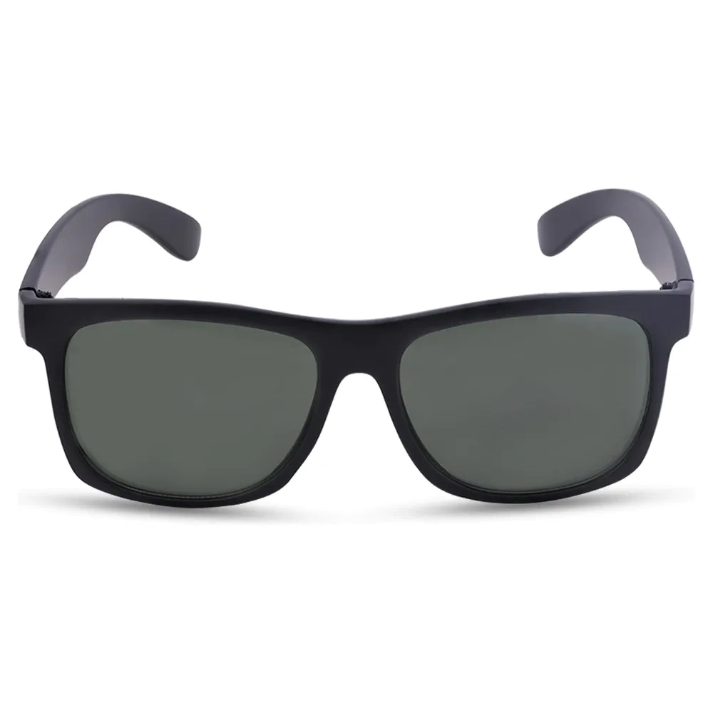 Green Rimmed Square Sunglasses for Guys-