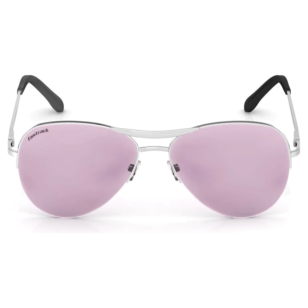 Pilot Shiny Grey 100% UV Protected Sunglasses for Girls-