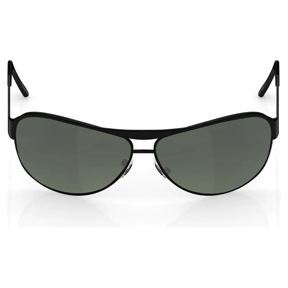 Pilot Matt Black Polarized + UV Protected Sunglasses for Guys-