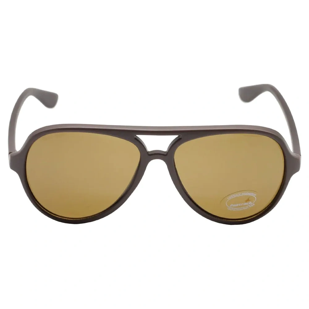 Brown Rimmed Pilot Sunglasses for Guys-