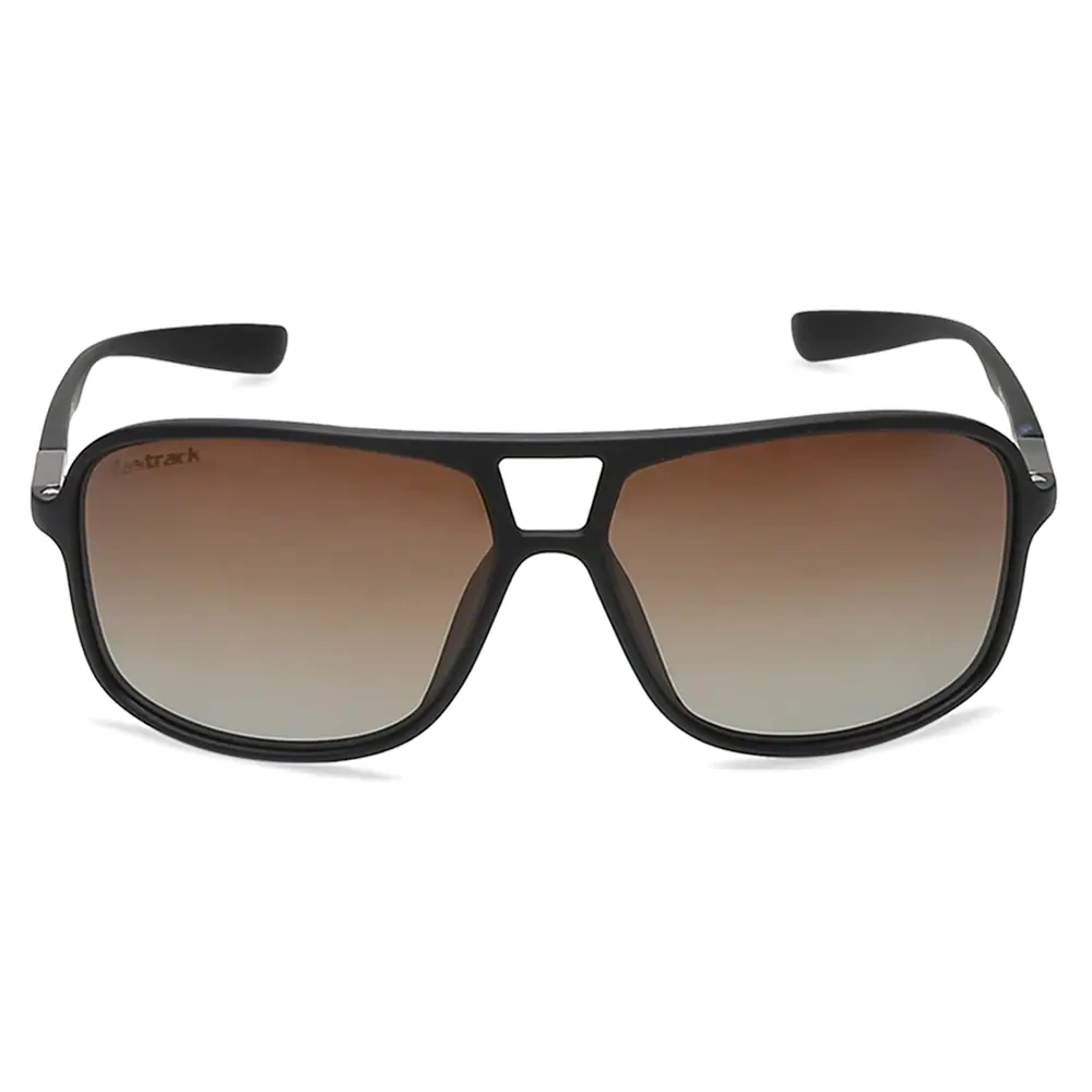 Sporty Matt Brown Polarized Sunglasses for Guys-